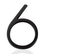 Large House Number Sign, 142mm Modern Number Signs On The Door Extra Large Black Apartment Address And Mailbox Plate #0-9 Front Numbers(6)