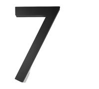 Large house numbers, 1PCS Floating House Number,Modern Letters Door Alphabet,Home Outdoor Black 3D Numbers Address Plaques For Wall Front(7)