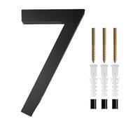 Large house numbers, 1PCS Floating House Number,Modern Letters Door Alphabet,Home Outdoor Black 3D Numbers Address Plaques For Wall Front(7)