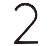 Large house numbers, 5 Inch Floating House Number Metal Big Modern for Outside, Door Home Outdoor 127mm Zinc Alloy Black Numbers Address Plaque Sign(2)