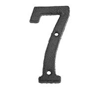 Large house numbers, Cast Iron House Sign Metal Digital Numbers Doorplate DIY Cafe Shop Wall Decor Front Door(7)