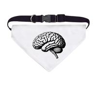 Large 'Human Brain Side View' Dog/Cat/Pet Bandana (PD00060448)