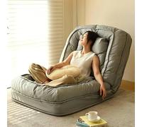 Large Human Dog Bed, Adjustable Backrest Chaise Lounge Chair, Large Foldable Lazy Sofa Floor Chair Thicken Cushion (Gray)