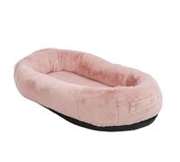 Large Human Dog Bed for Adults & Pets - Oversized 3D Sponge Big Dog Bed with Storage Pocket, Plush & Supportive (100 * 70 * 30)