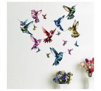 Large Hummingbird Vinyl Decals, Humming Bird Wall Sticker for Home & Garden