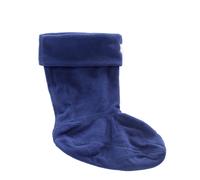 (Large) Hunter Kids Navy Fleece Welly Socks