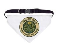 Large 'I Find My Food Where Others See Weeds' Dog/Cat/Pet Bandana (PD00065900)