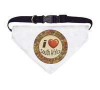 Large 'I Love South Africa with Heart' Dog/Cat/Pet Bandana (PD00062394)