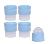 Large Ice Ball Mould Sphere, Round Ice Cube Moulds Sphere, for Freezer Whiskey Juice, Easy-Release, 4Pcs (Blue)