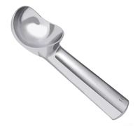 Large Ice Cream Scoop | Nonstick Anti-Freeze Metal Ball Scooper with Ergonomic Handle | for Hard Desserts | Home Kitchen Serving Tool | Silver