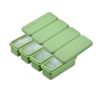 Large Ice Holder with Lid, 4 Grid Big Maker Mold, 6.61 x 3.66 x 1.38 Inches Easy Release Freezer Tray for Brandy, Vodka, Cognac, Cocktail Beverage Chilling and Home or