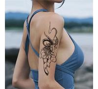 Large Image Of A Deer-shaped Arm. Herbal Tattoo Sticker, Semi-permanent Non-reflective, Waterproof, Long-lasting (2 Weeks), Fake Tattoos