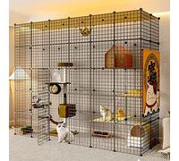 Large Indoor Cat Cages with Roof, Indoor Cat Enclosures, Cat Carrier, Super Carrier, Thicker Steel Frame, Safer, Easy to Assemble The Cattery