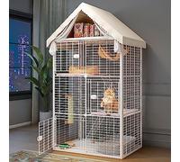 Large Indoor Diy Cat Crate Detachable Cat Playpen Small Animal Cage Semi-Enclosed Cat Enclosures,Large Exercise Place Ideal For 1-2 Cats,92x47x167cm