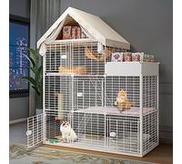 Large Indoor Diy Cat Crate Detachable Cat Playpen Small Animal Cage Semi-Enclosed Cat Enclosures,Large Exercise Place Ideal For 1-2 Cats,137x47x167cm-B