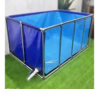 Large Indoor Free-Standing Aquarium for Turtle Farming - Durable PVC Canvas Liners & Steel Frame Fish Tank (200x300x61CM) - Ideal for Pools & Ponds