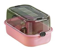 Large Indoor Hamster Habitat Cage Ventilated Transparent Lid for Pet Villa Playground Small Animal Supply Villa