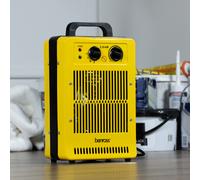 Benross 42469 2800W Industrial Fan Heater/Adjustable Thermostatic Control/Cool Air Setting/Dual Overheat Protection/Portable With Carry Handle/Low Noise