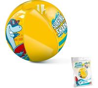 Large inflatable beach ball with Surfing Shark MONDO motif
