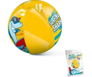 Large inflatable beach ball with Surfing Shark MONDO motif