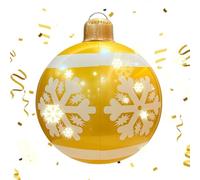Large Inflatable Christmas Balls - 19.7 Inch Christmas Decorations PVC Balls,Home Decor Party Decorations for Outdoor Garden Yard Lawn Shop School Living Room Patio Porch