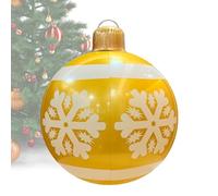 Large Inflatable Christmas Balls | 19.7 Inch Christmas Decorations PVC Balls,Waterproof Outdoor Decor Lawn Ornaments for Holiday Party Living Room Garden Backyard Balcony