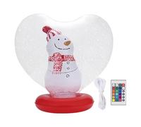 Large Inflatable Christmas Baubles, Heart-Shaped Luminous Christmas Decoration - Inflatable Balls with Figure Indoor and Remote Control - for Outdoor Garden Pool Patio Beach Path Public
