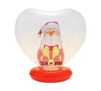 Large Inflatable Christmas Baubles, Heart-Shaped Luminous Christmas Decoration - Inflatable Balls with Figure Indoor and Remote Control - for Outdoor Garden Pool Patio Beach Path Public