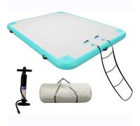 Large Inflatable Floating Platform, Inflatable Raft Water Pad Multi-Person