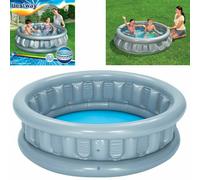 Large Inflatable Paddling Pool Silver Flying Saucer Spaceship Ground Pool