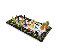 Large Inflatable Serving Bar - Inflatable Ice Serving Buffet Bar, Folding Beverage Holder, Food Drink Containers with Drain Plug | Cooling Food Tray for Pool Parties Family Gatherings Summer Swimming