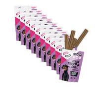 Large Insect Protein Calming Dental Stick - Grain Free, Hypoallergenic and Planet Friendly - 10 Pack of 7 Large Sticks (175 g) - GRUB CLUB