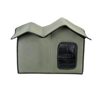 Large Insulated Outdoor Cat Shelter Waterproof Heated Cat House Easy To Disassemble Washable Hut For Feral Cats Dogs Suitable For Barns Garages Porches All Seasons Provides Safe Comfortable Space