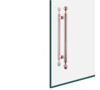 Large Interior Barn Door Handles for Bedroom Kitchen Entry, Modern Heavy Duty Glass Door Pull Push Handle with Hardware Kits, 50/60/80/100cm Length (Color : Red Antique C