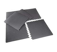 Nicoman Large Interlocking EVA Foam Puzzle Mats, Gym Flooring Matt, Protective Modular Floor Tiles, Non slip Rubber Cushion For Home Workout, Yoga Exercise matting-24"X24"(60cmX60cm), 6 Grey Colour Mat, EVA-Foam-61x61-6 Tile-GY