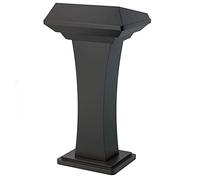 Large Iron Lectern Podium Stand for Church & Schools - Countertop Presentation Stand with Baffle Ideal for Shopping Malls & Public Speaking Events