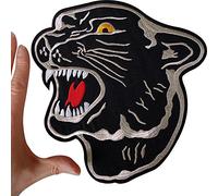 Large Iron Sew On Panther Patch Biker Motorcycle Motorbike Jacket T Shirt Badge