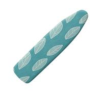 Large Ironing Board Covers 150 X 50 Apple Green White Leaf Pattern Scorch Resistant With Thick Felt Padding Elasticated Edge ,Polyester Cotton Non Slip Design For Smooth & Efficient Ironing At Home
