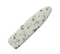 Large Ironing Board Covers 150 X 50 Beige Green Flower Scorch Resistant With Thick Felt Padding Elasticated Edge ,Polyester Cotton Non Slip Design For Smooth & Efficient Ironing At Home