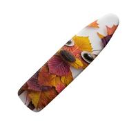 Large Ironing Board Covers 150 X 50 Cute Red Yellow Leaves Scorch Resistant With Thick Felt Padding Elasticated Edge ,Polyester Cotton Non Slip Design For Smooth & Efficient Ironing At Home