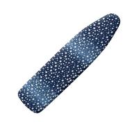 Large Ironing Board Covers 150 X 50 Deep Blue White Stars Scorch Resistant With Thick Felt Padding Elasticated Edge ,Polyester Cotton Non Slip Design For Smooth & Efficient Ironing At Home