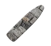 Large Ironing Board Covers 150 X 50 Light Gray Stone Texture Scorch Resistant With Thick Felt Padding Elasticated Edge ,Polyester Cotton Non Slip Design For Smooth & Efficient Ironing At Home