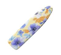 Large Ironing Board Covers 150 X 50 Purple White Flowers Scorch Resistant With Thick Felt Padding Elasticated Edge ,Polyester Cotton Non Slip Design For Smooth & Efficient Ironing At Home