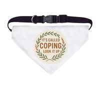 Large 'It's Called Coping. Look It Up' Dog/Cat/Pet Bandana (PD00065936)