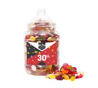 (Large Jar 1700gm) Happy 30th Birthday Sweet Gift Jar Jelly Mix