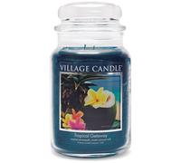 Large Jar Candle Tropical Getaway Village Candles Teal One Size
