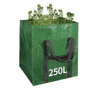 Large Jumbo Garden Waste Bag Heavy Duty Refuse Storage Sack Handles Grass (250L(60 * 60 * 70cm))