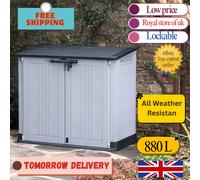 Large Keter Store NOVA Garden Lockable Storage Box XL Shed Outside Bike Bin Tool
