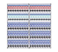 Large Key Lock Box Safe - Wall Mounted Metal Cabinet for 180 Keys - Secure Key for Property Management & Car Dealerships - Black Color