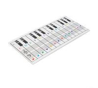 Large Keyboard Note Chart 650mm Clear Print Music Guide